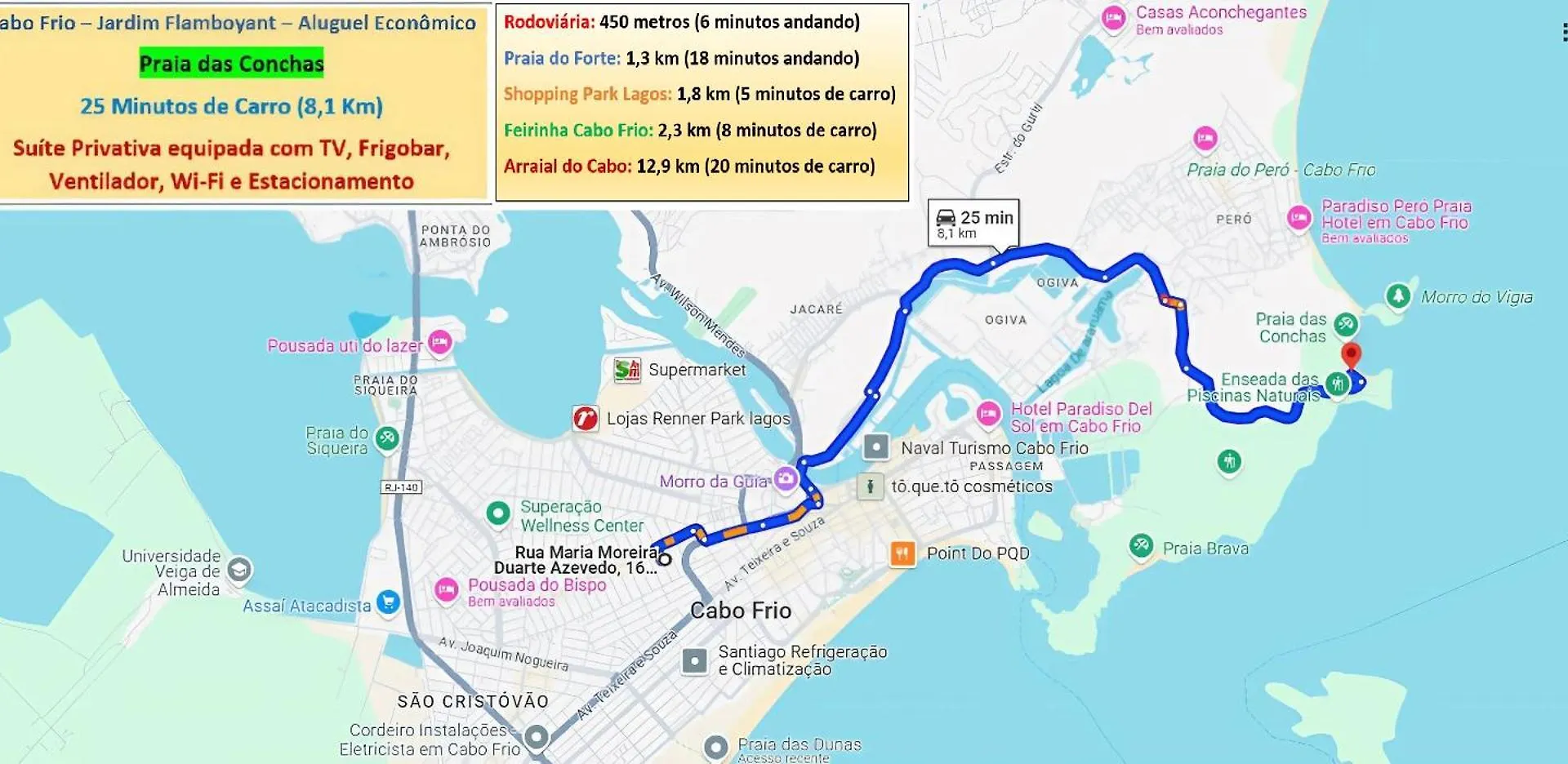 アパート Cabo Frio - Suites - Jardim Flamboyant - Aluguel Economico