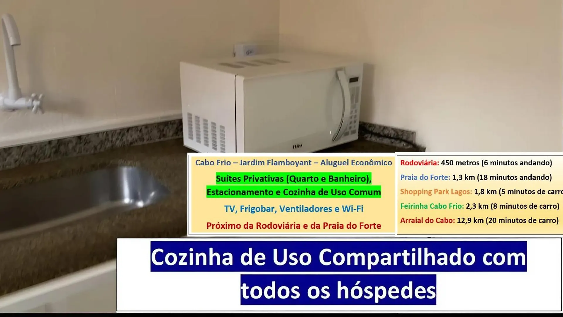 Cabo Frio - Suites - Jardim Flamboyant - Aluguel Economico アパート カボ・フリオ