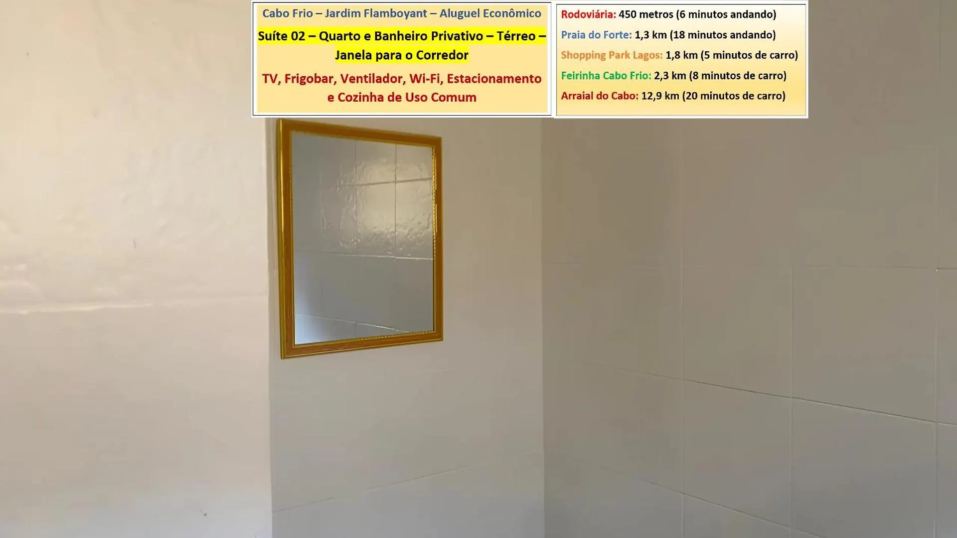 Cabo Frio - Suites - Jardim Flamboyant - Aluguel Economico 0*, カボ・フリオ ブラジル