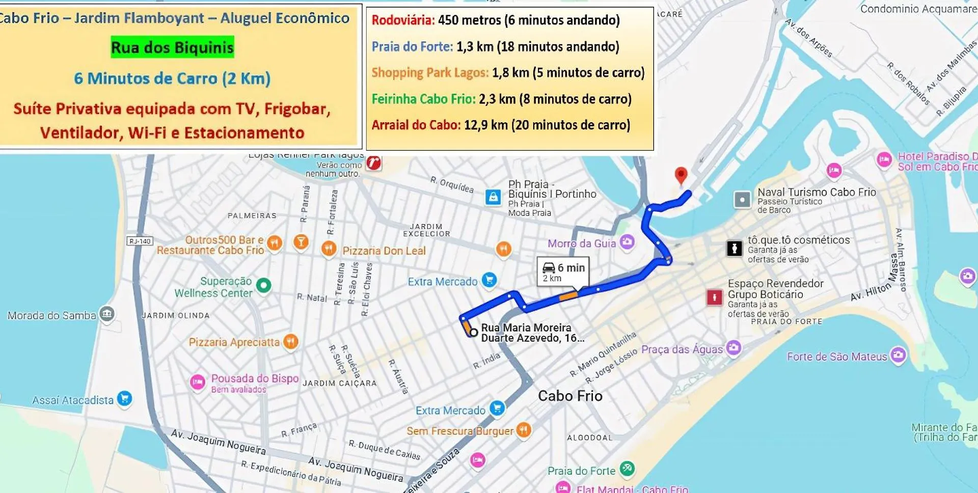Cabo Frio - Suites - Jardim Flamboyant - Aluguel Economico Apartamento