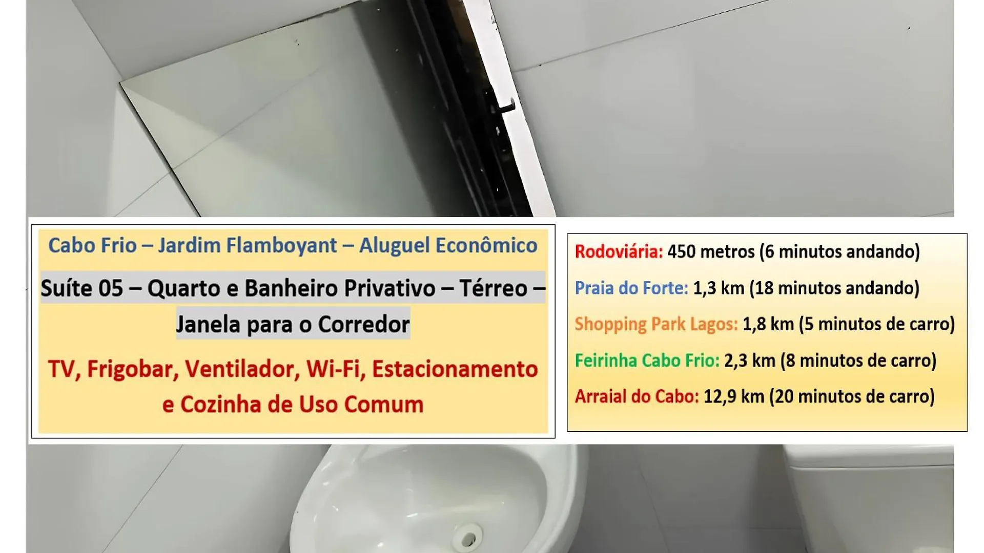 Cabo Frio - Suites - Jardim Flamboyant - Aluguel Economico