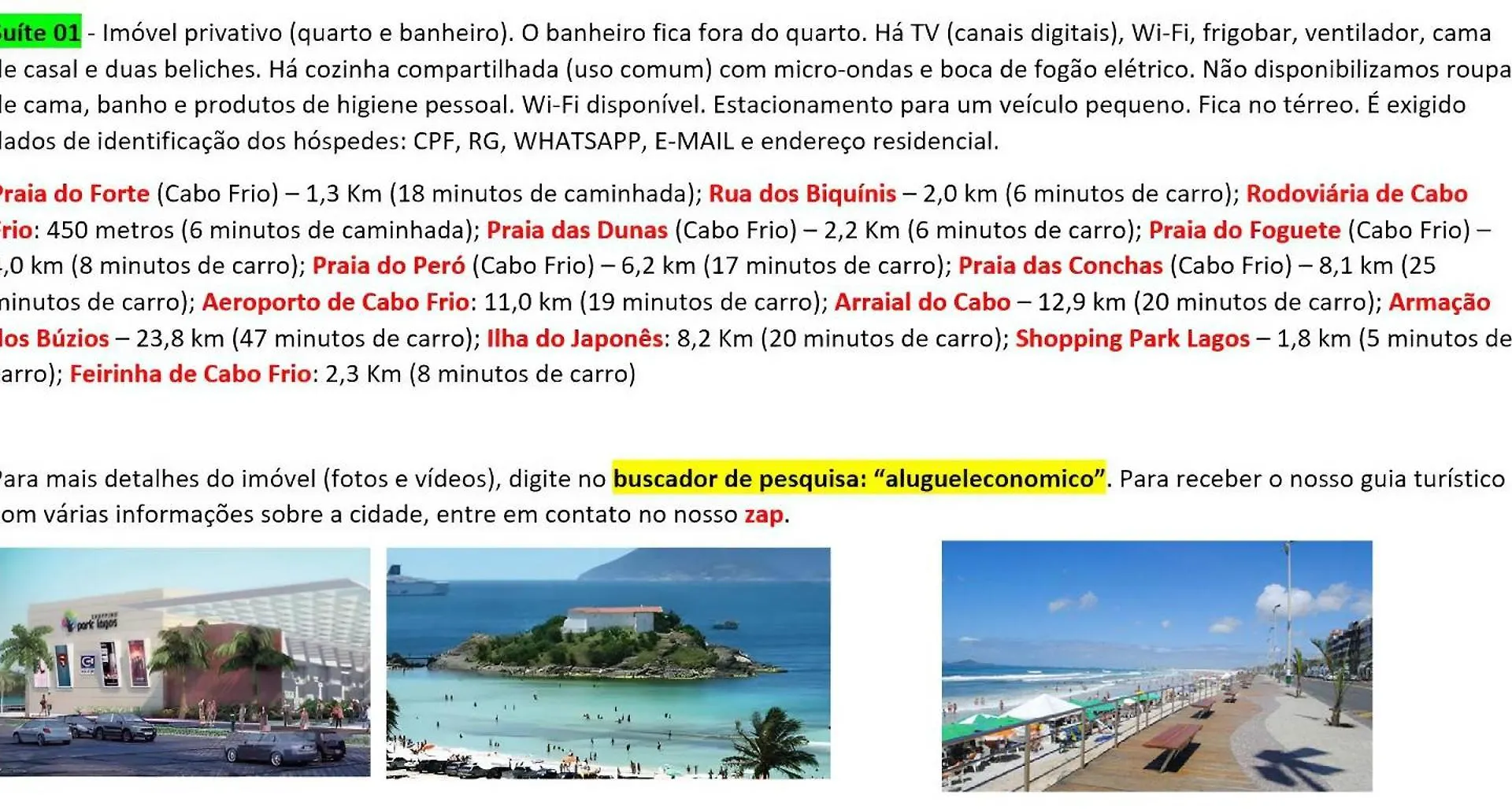 Cabo Frio - Suites - Jardim Flamboyant - Aluguel Economico 0*, Cabo Frio Brasil